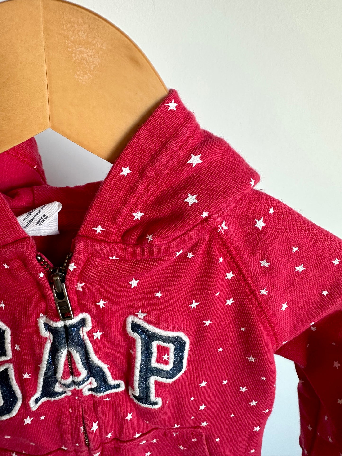 Gap Star Red Hoodie / 18-24m