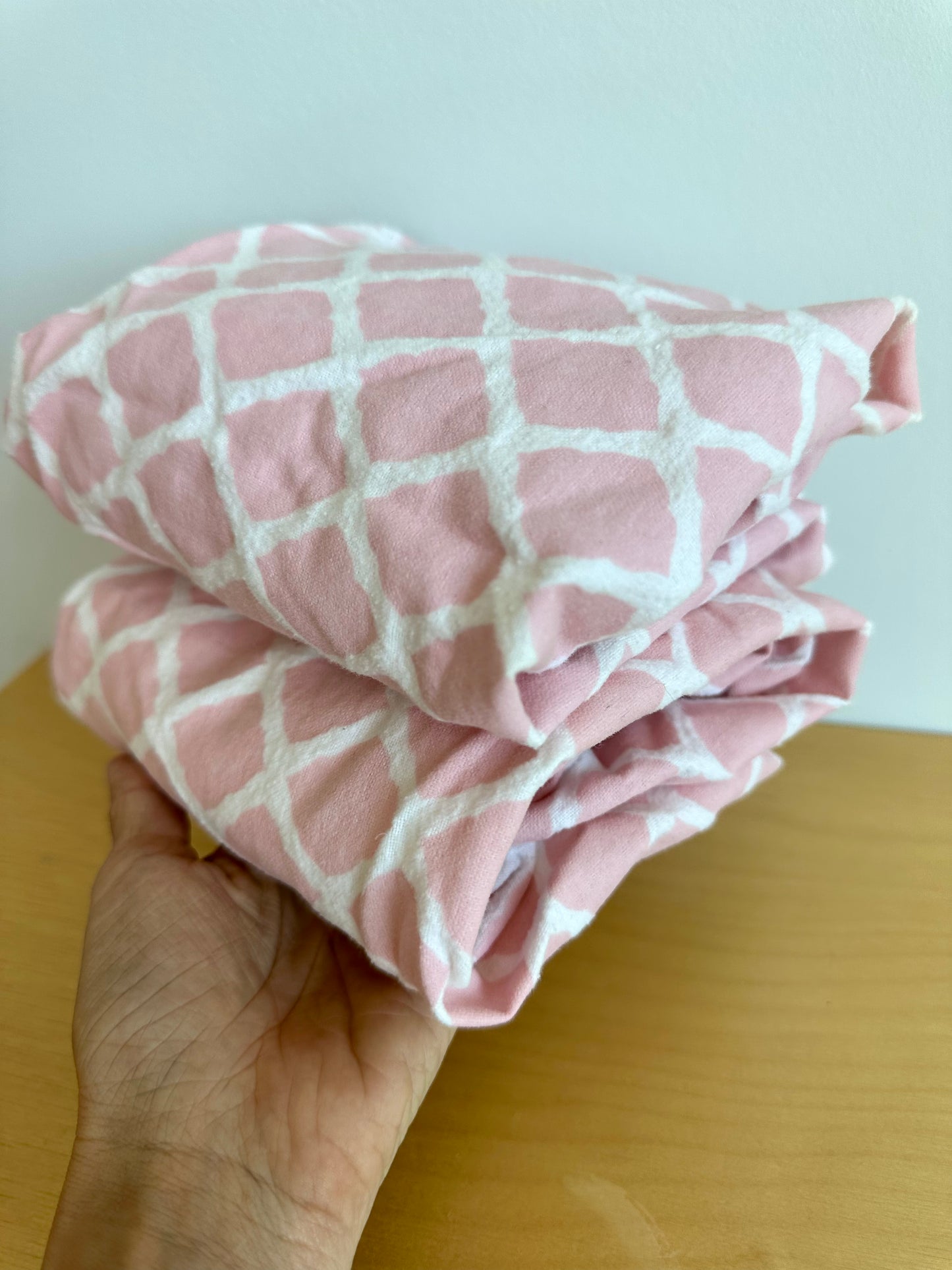 Set of Two Pink Kushies Change Table Covers