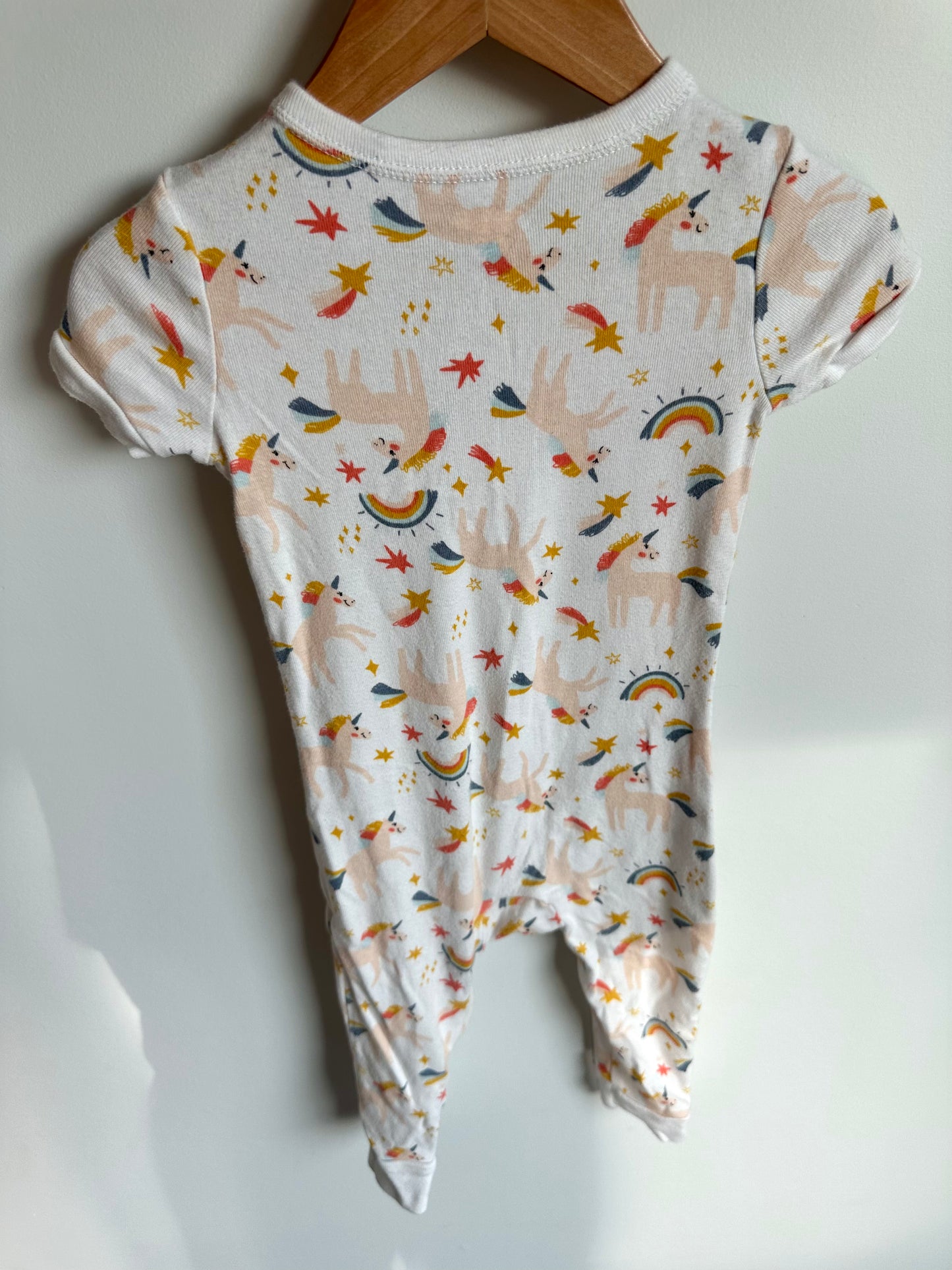 Unicorn Short Sleeve Sleeper / 18-24m