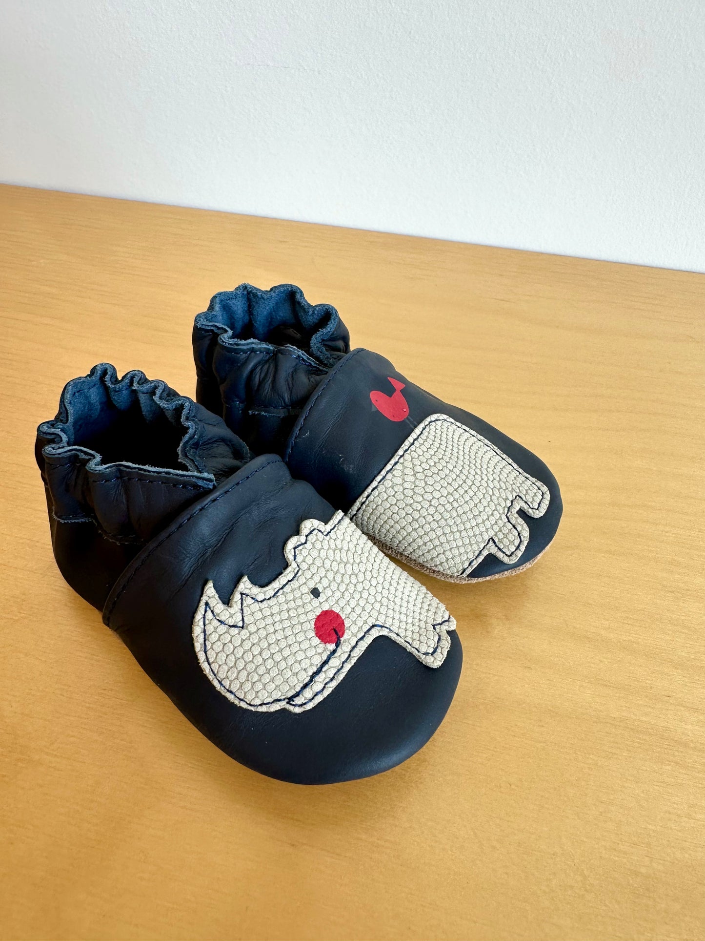 Robeez Navy Rhino Soft Sole Shoes / 0-6m