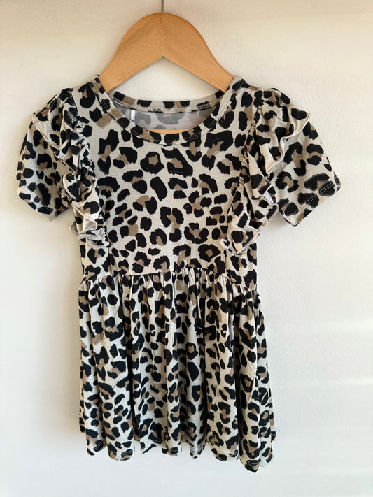 Milk+Coco Bamboo Animal Print Dress (With Tags) / 4T