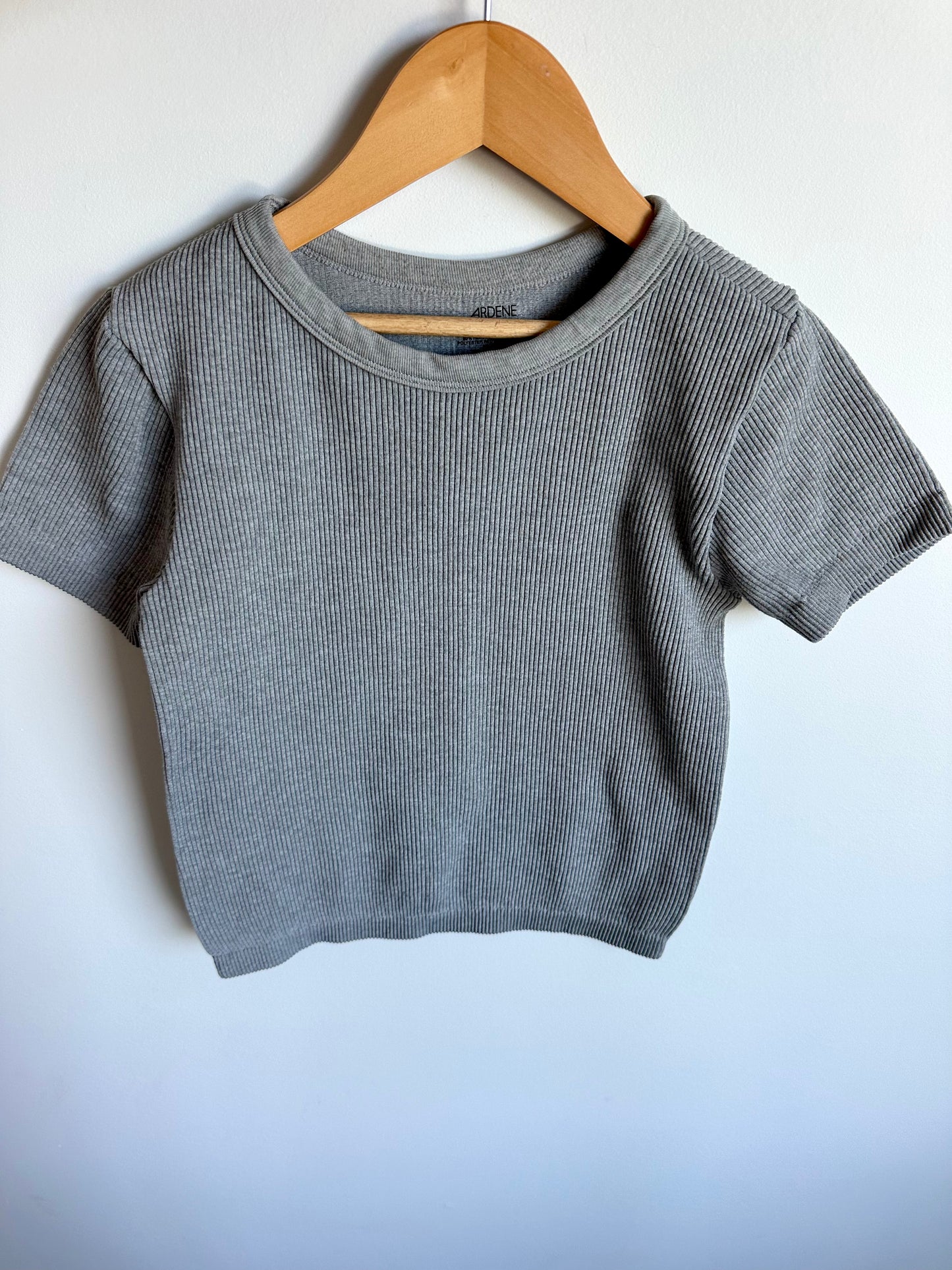 Grey Rib T-shirt / 10-12 years
