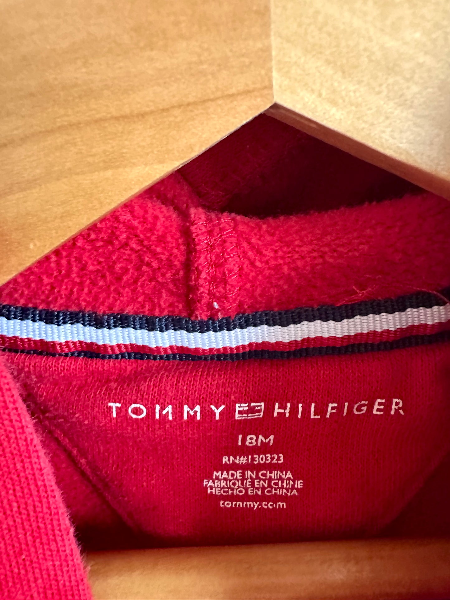 Red Hilfigure Hoodie / 18m