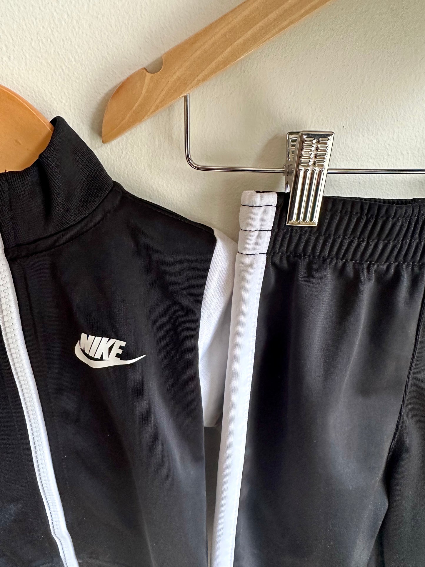 Nike Black Zip Sweater + Pants Set / 18m