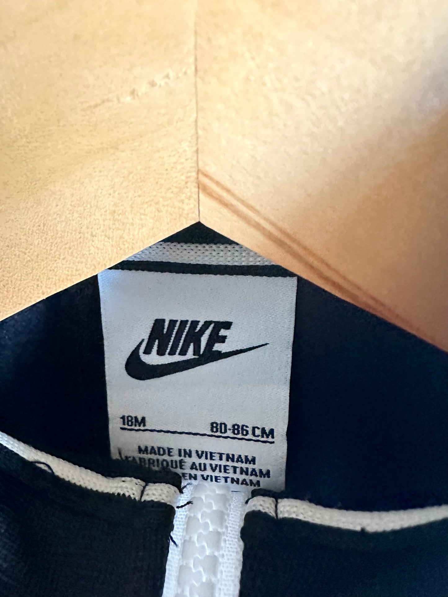 Nike Black Zip Sweater + Pants Set / 18m