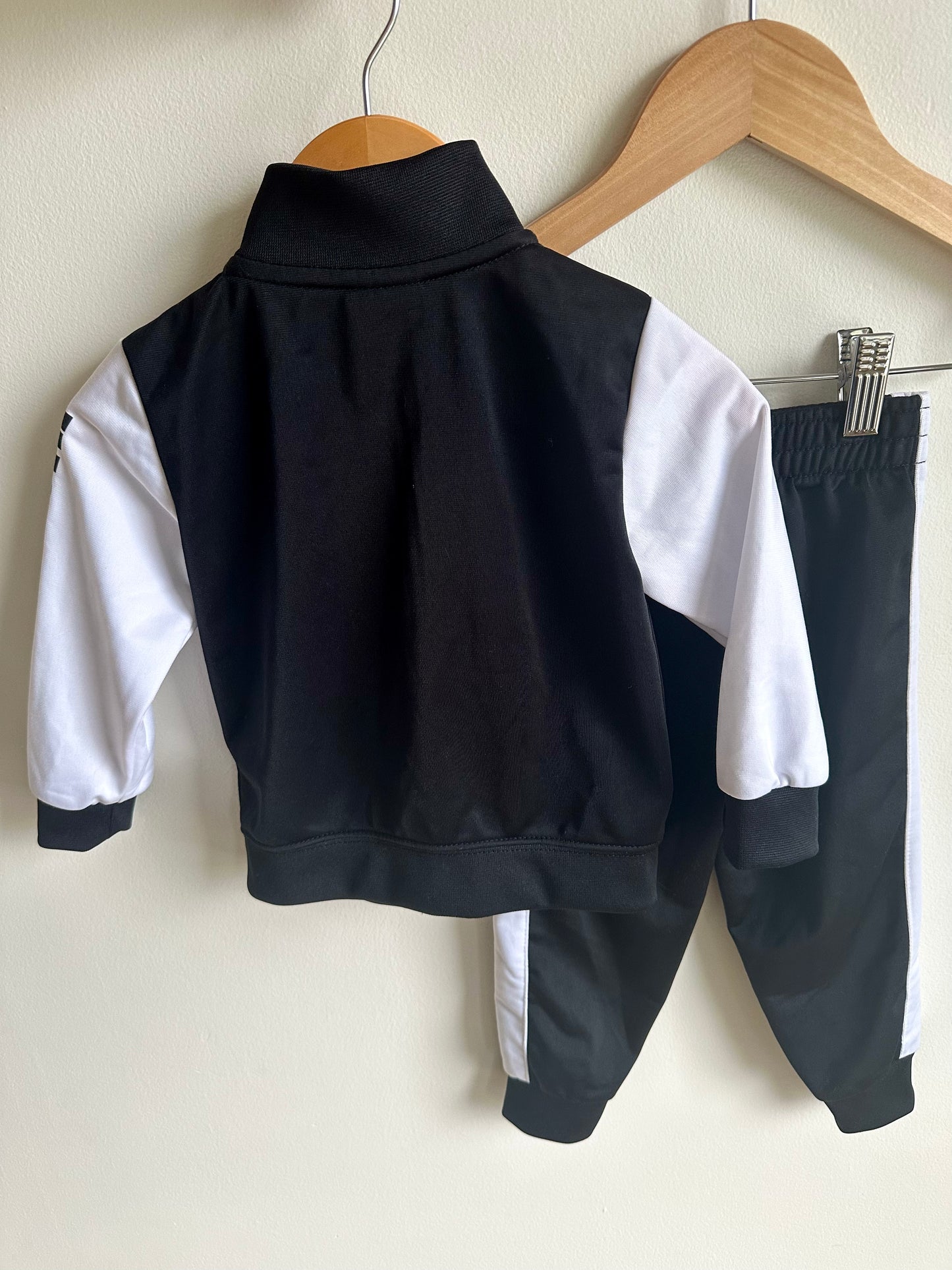 Nike Black Zip Sweater + Pants Set / 18m