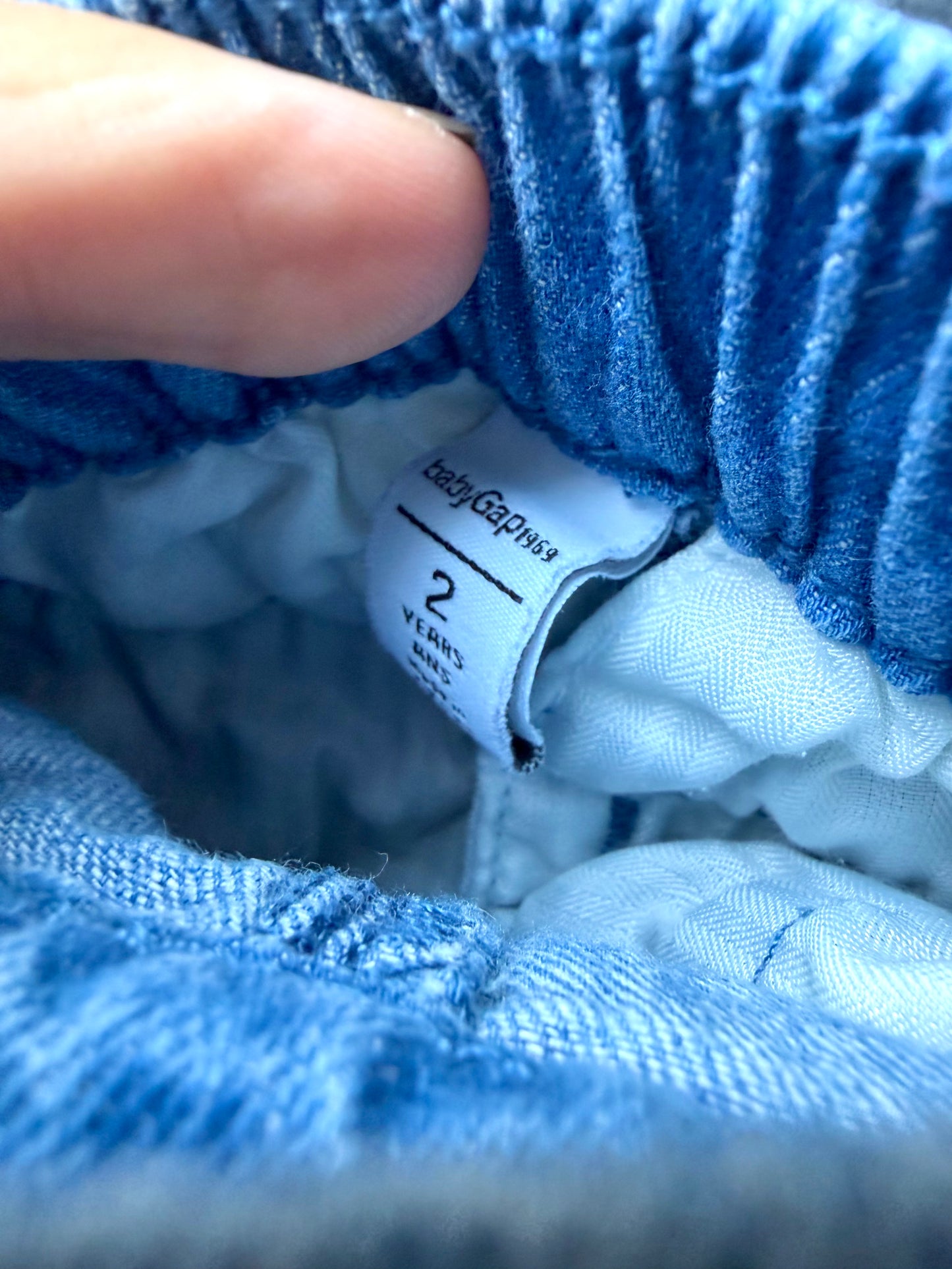Chambray Button Shorts / 2T