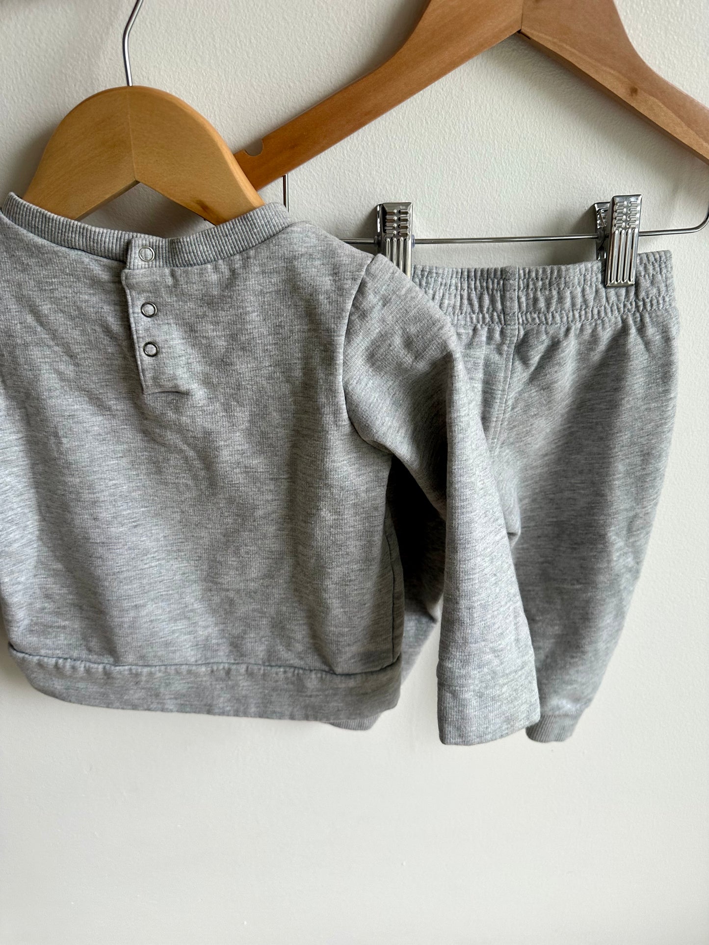 Grey Puma Crewneck + Jogger Set / 18m