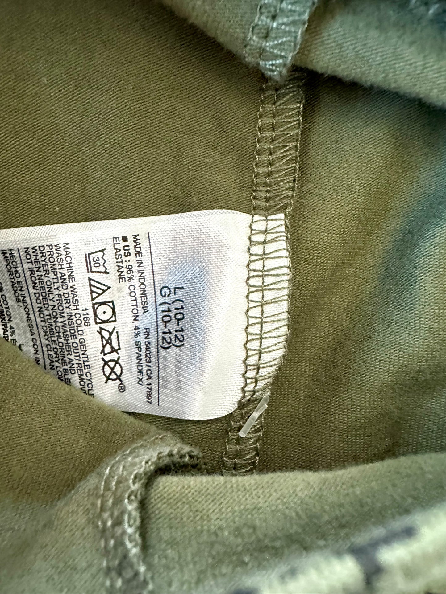 Green Patterned Leggings / 10-12 years