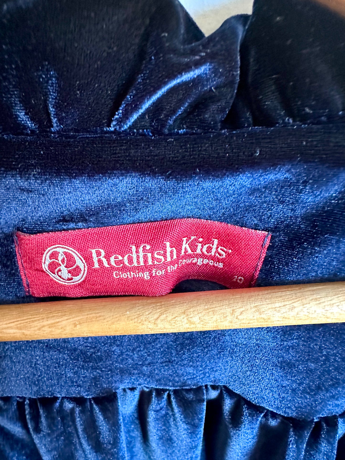 Redfish Kids Royal Blue Velour Cloak / 10 years