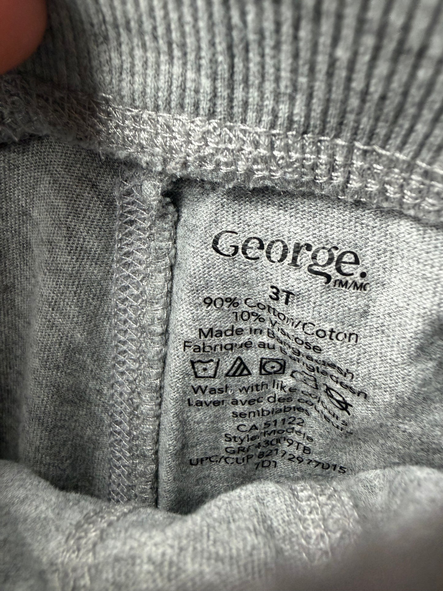 Grey Tapered Sweat Pants / 3T