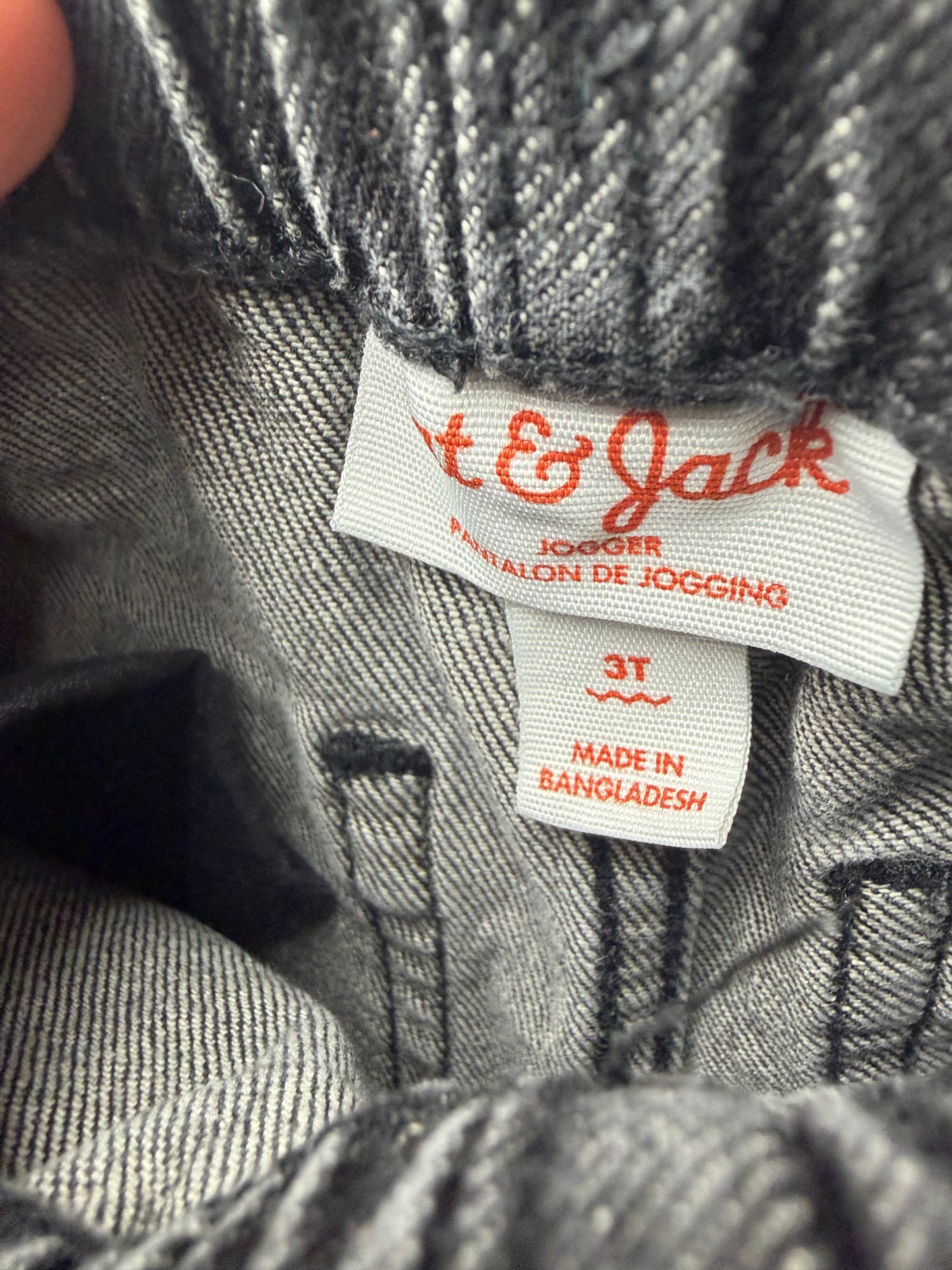 Grey Denim Tapered Pants / 3T
