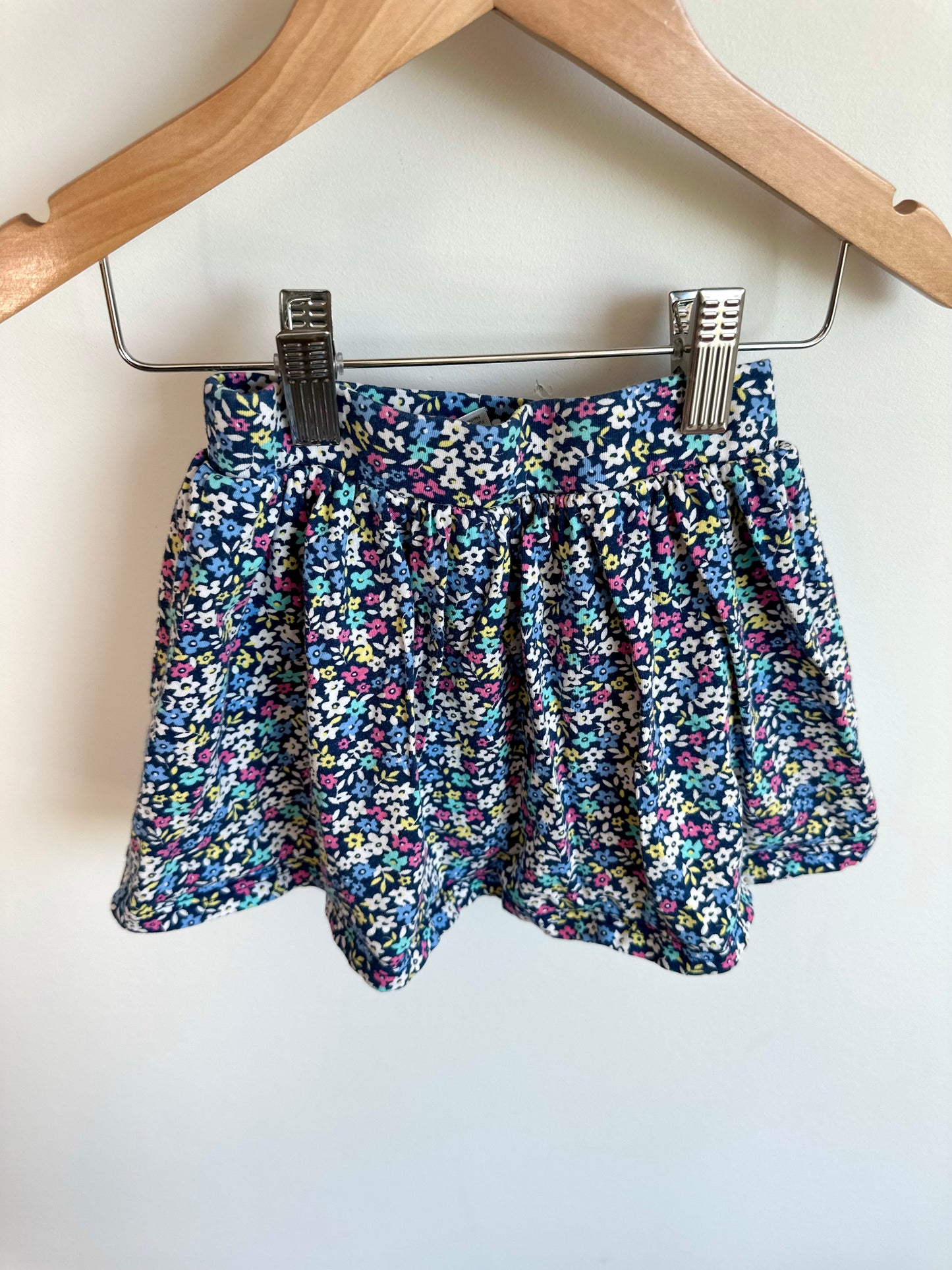 Mini Floral Skirt with Shorts / 3T