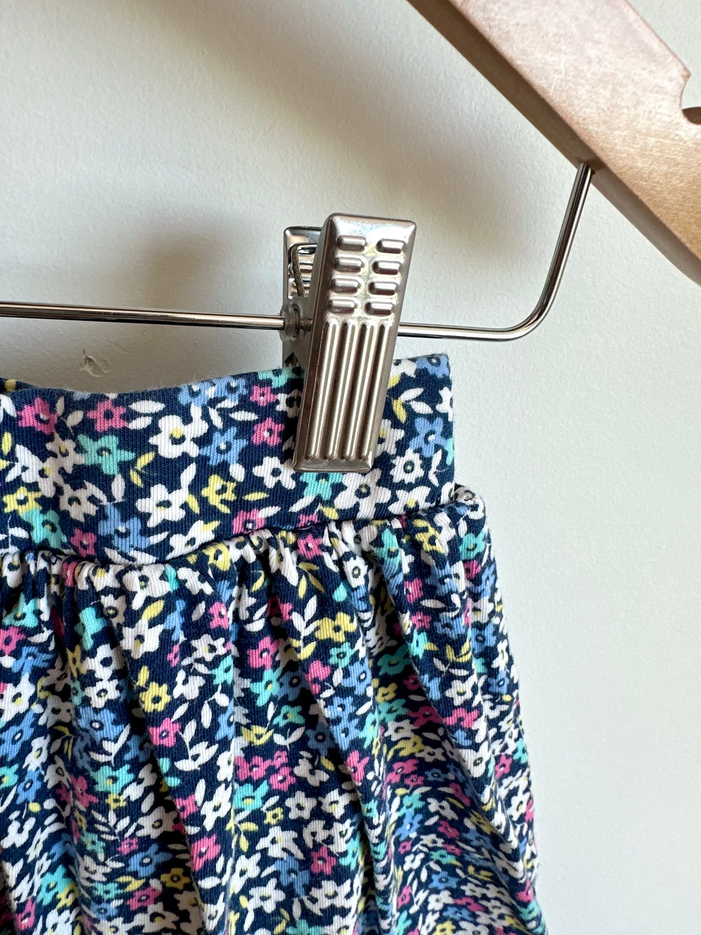 Mini Floral Skirt with Shorts / 3T