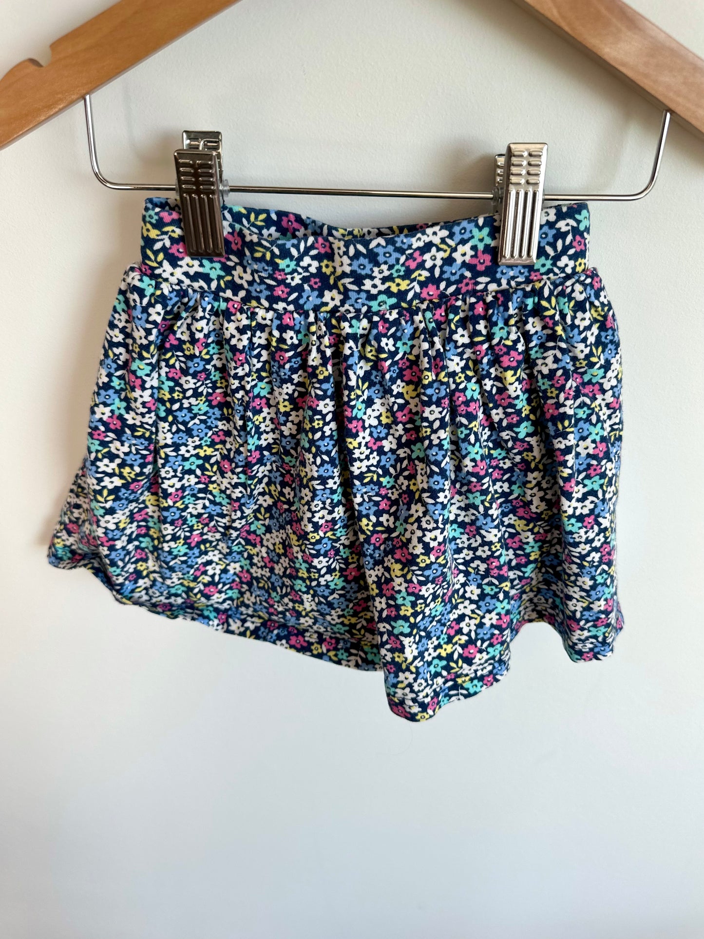 Mini Floral Skirt with Shorts / 3T