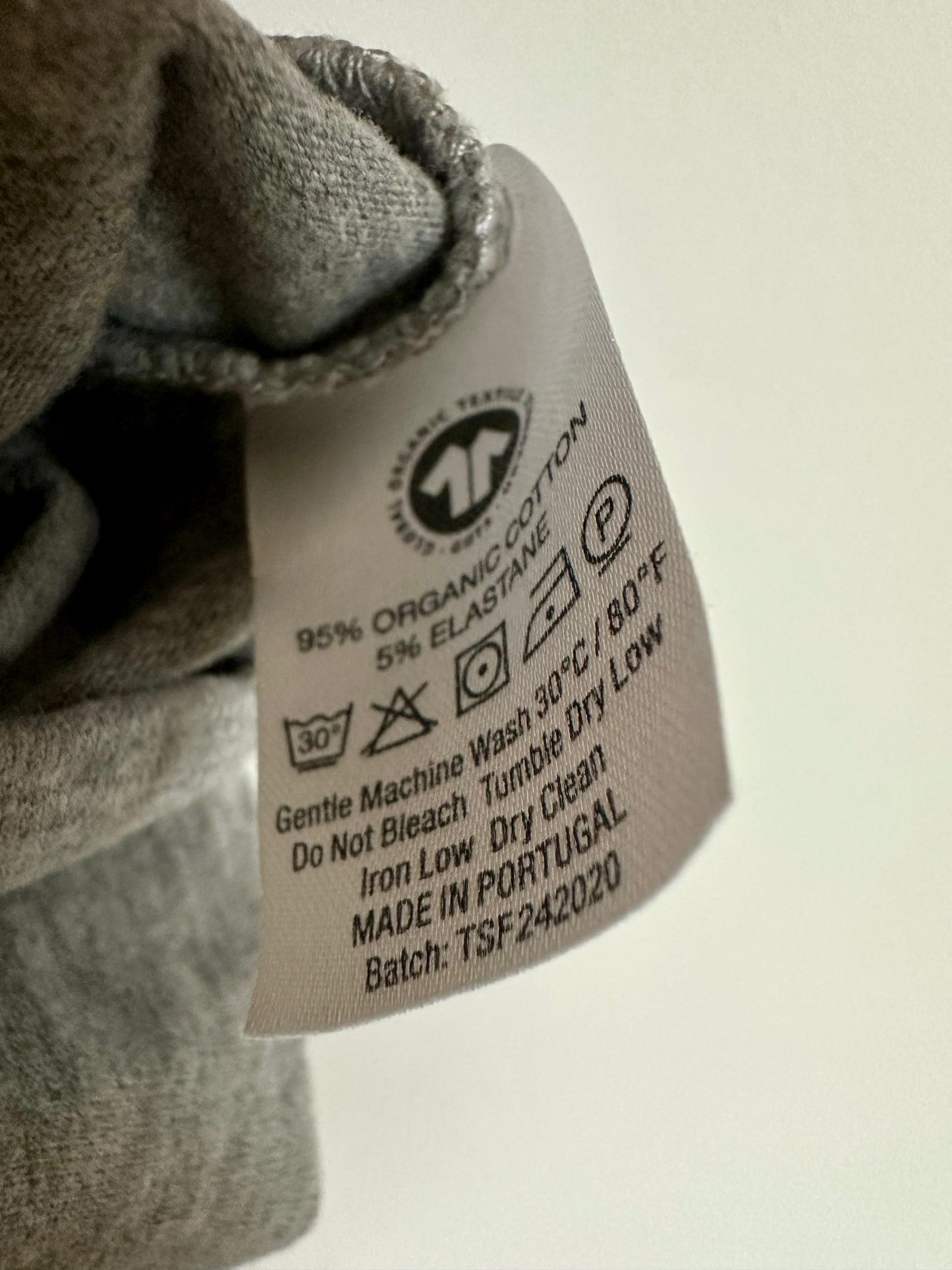 The Simple Folk Organic Grey Bodysuit / 0m