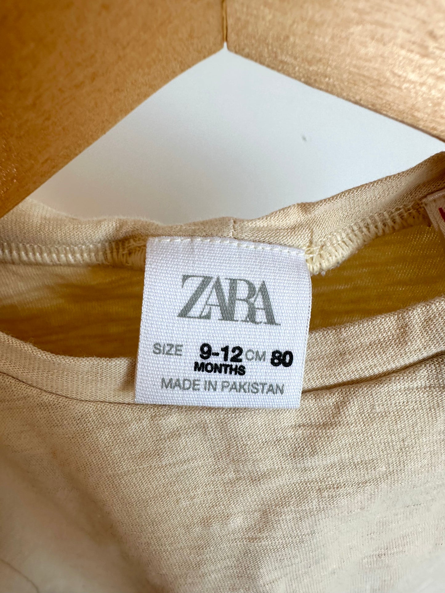 Zara Yellow Boxy T-shirt / 9-12m