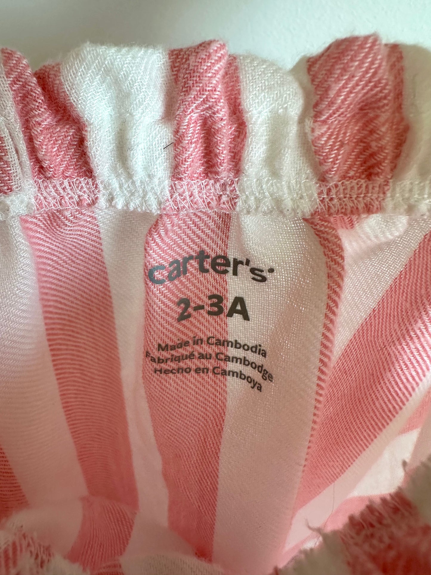 Pink Striped Gown / 2-3T