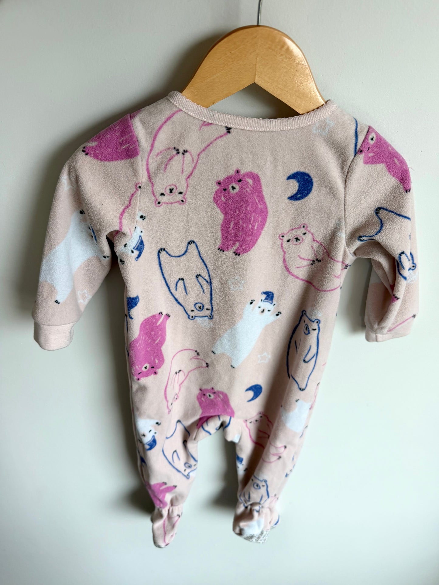 Pink Sleepy Bear Sleeper / 18m