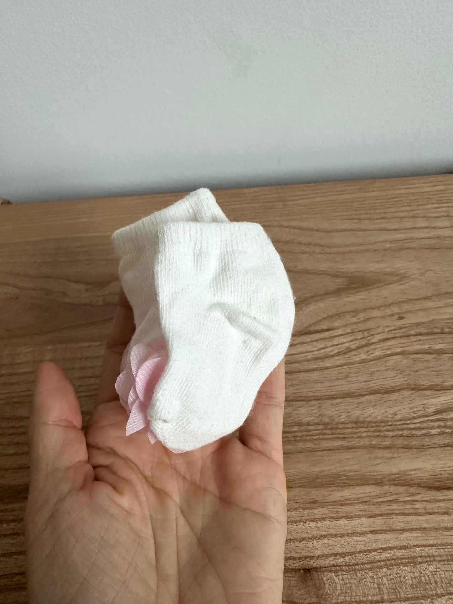 Pink Flower Socks / 0m?