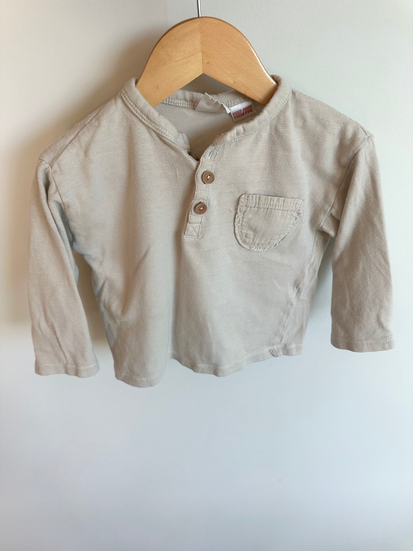 Zara Oat Pocket Long Sleeve / 18-24m