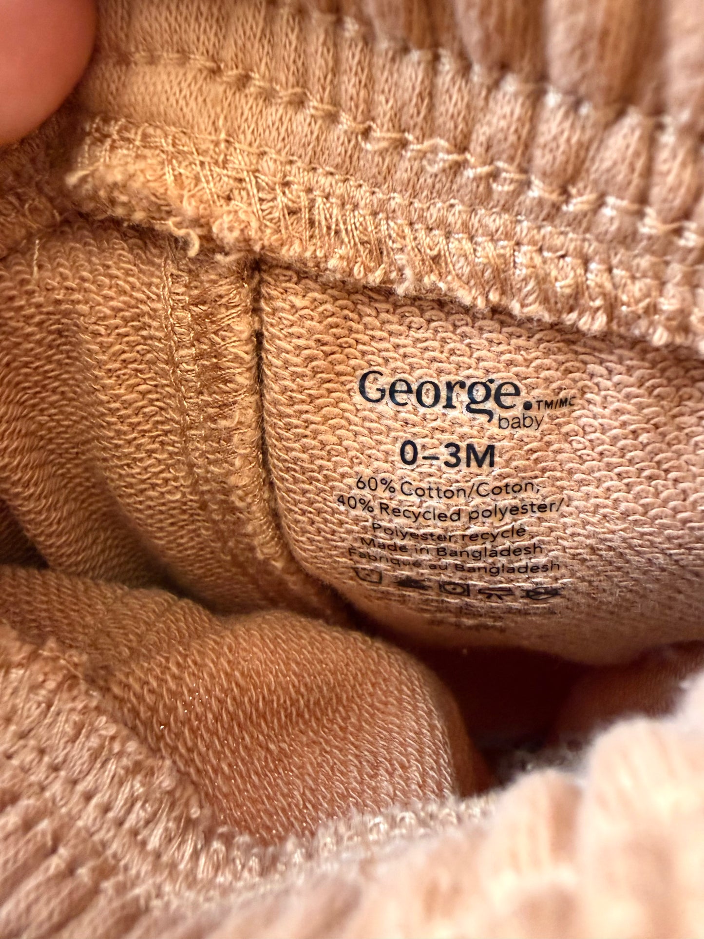 Camel Sweat Shorts / 0-3m