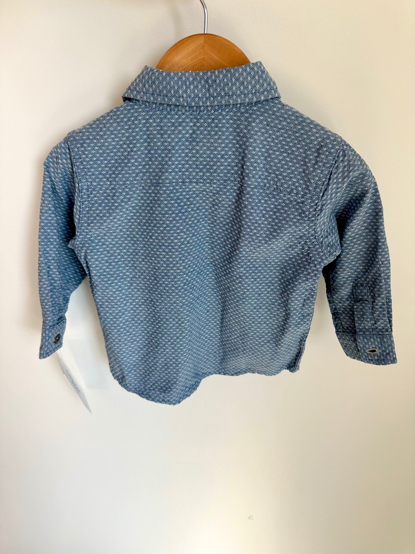 CK Blue Dress Shirt (With Tags) / 12m