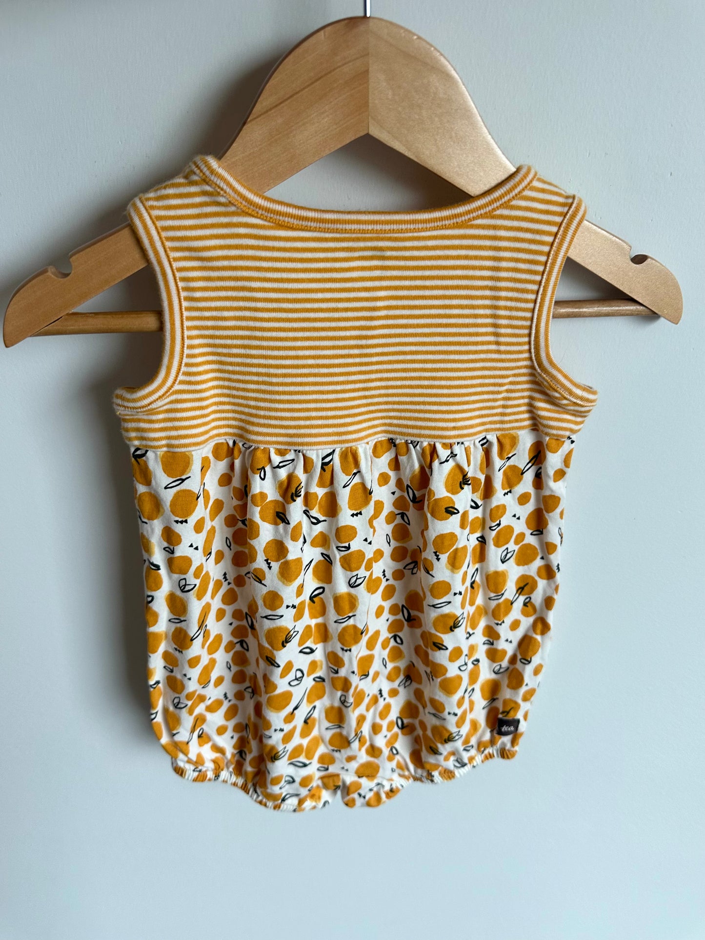 Tea Collection Citrus Bubble Romper / 12-18m