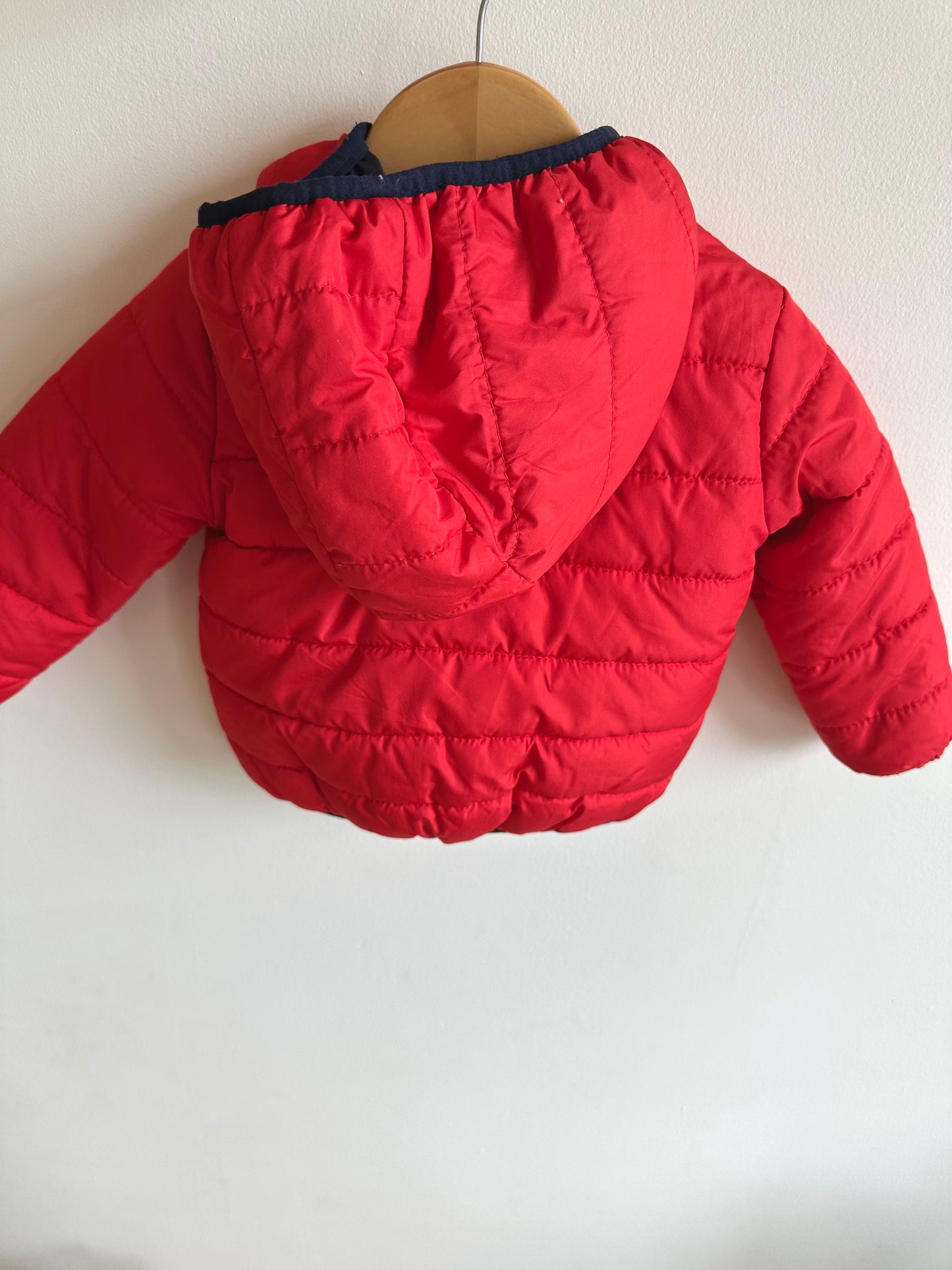 Red Puffer Jacket / 12-18m