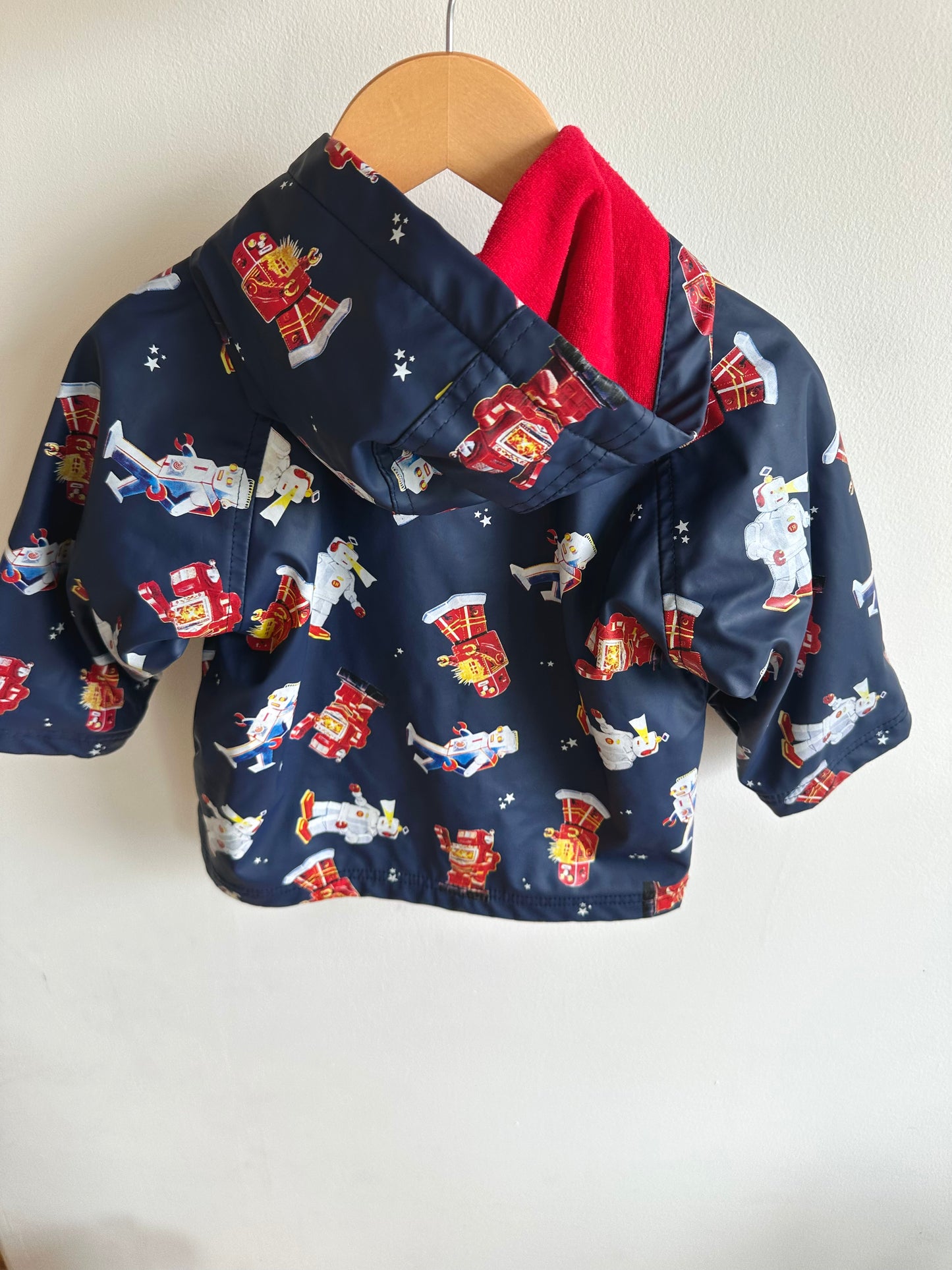 Terry Lined Robot Jacket / 12-24m