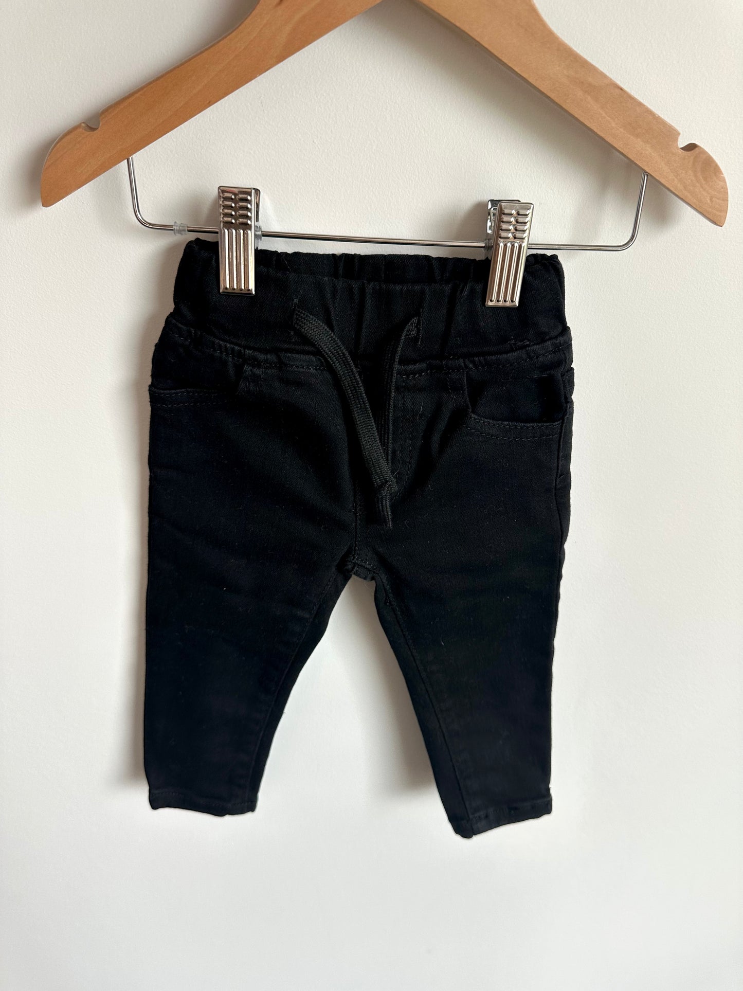 Little Bipsy Black Stretch Jeans / 6-12m