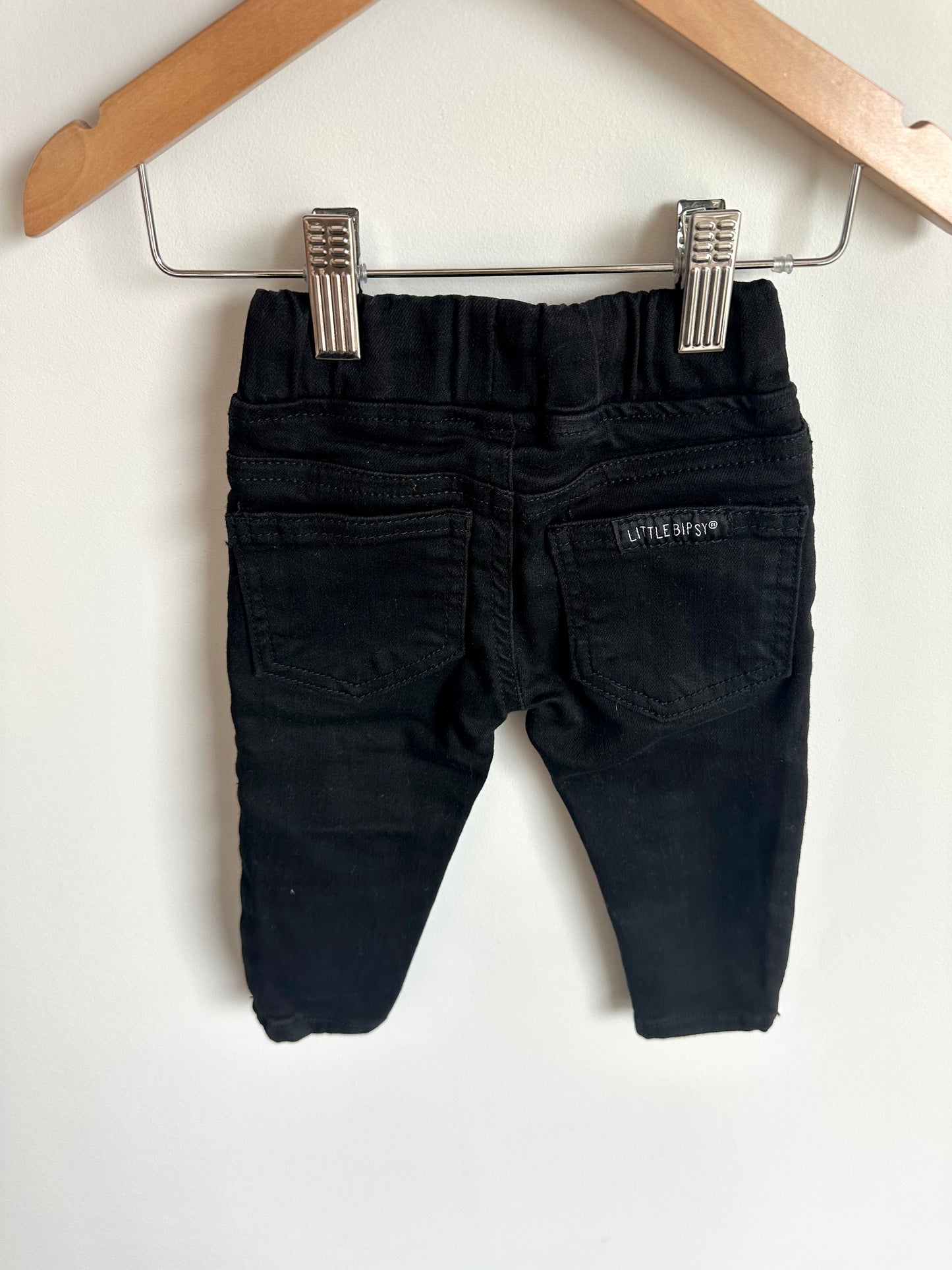 Little Bipsy Black Stretch Jeans / 6-12m