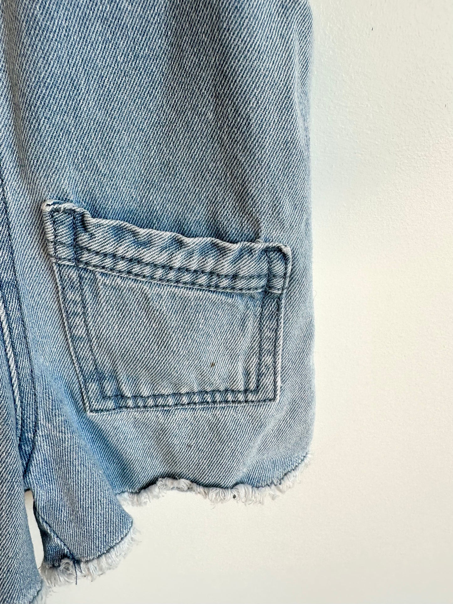 Denim Overall Pocket Shorts / 2T