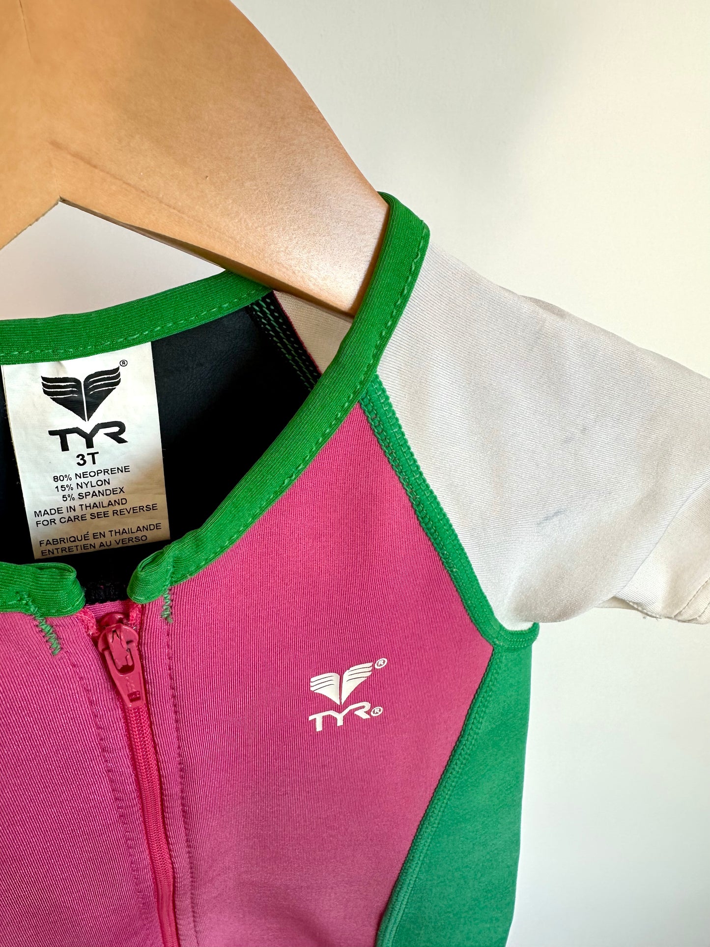 Pink Green White Swimsuit (PLAY) / 3T