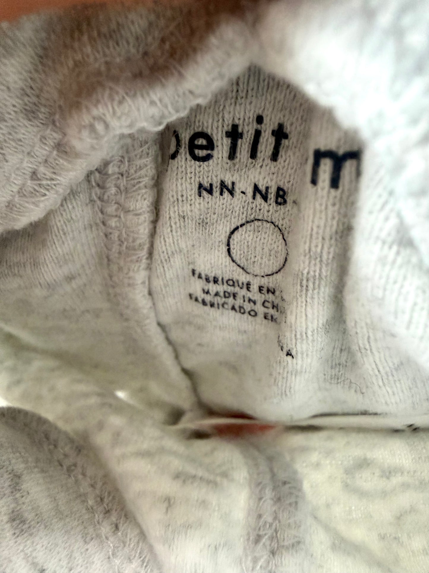 Grey Cotton Pants / 0m