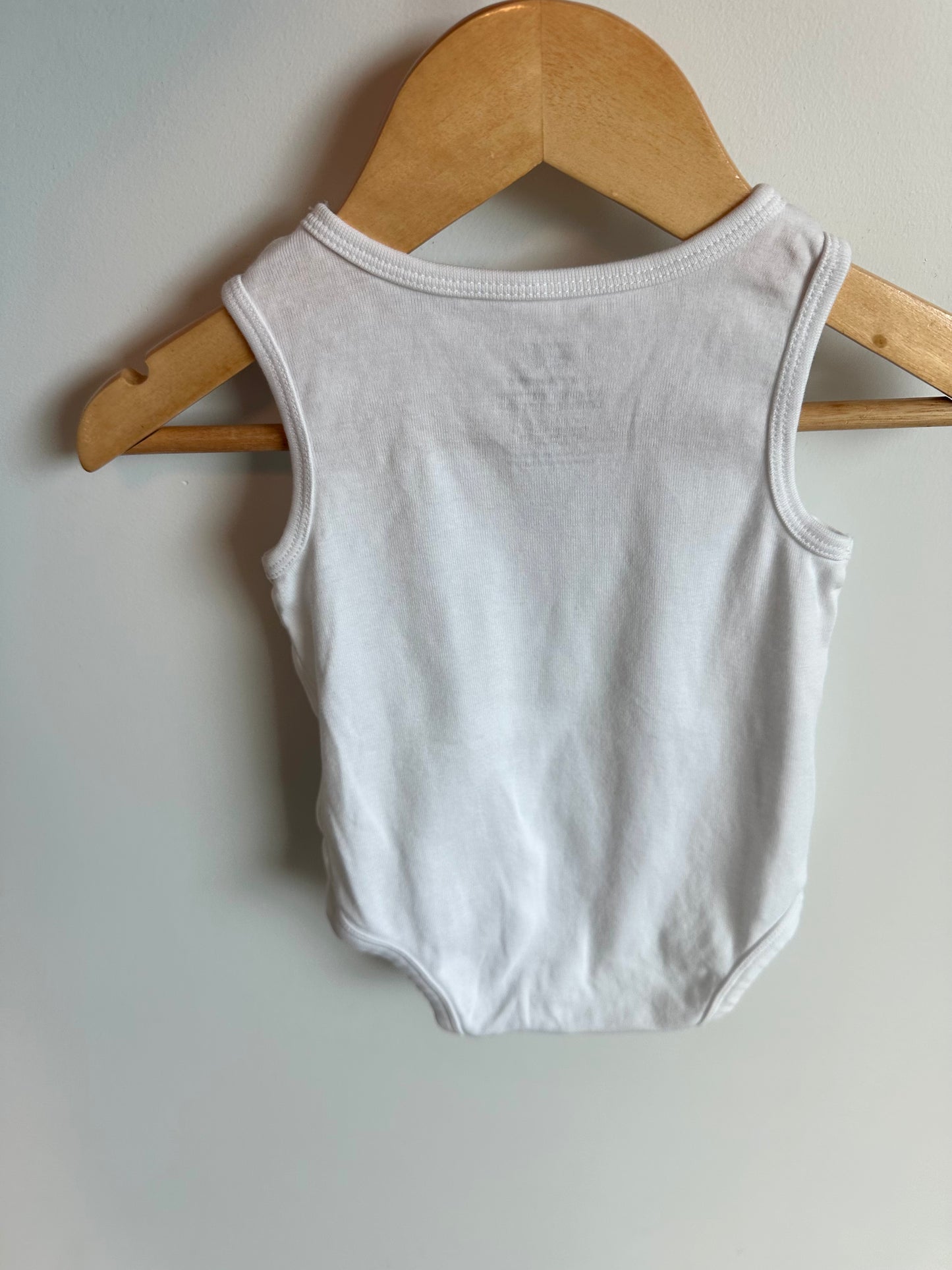 H&M White Organic Rib Bodysuits / 6-9m