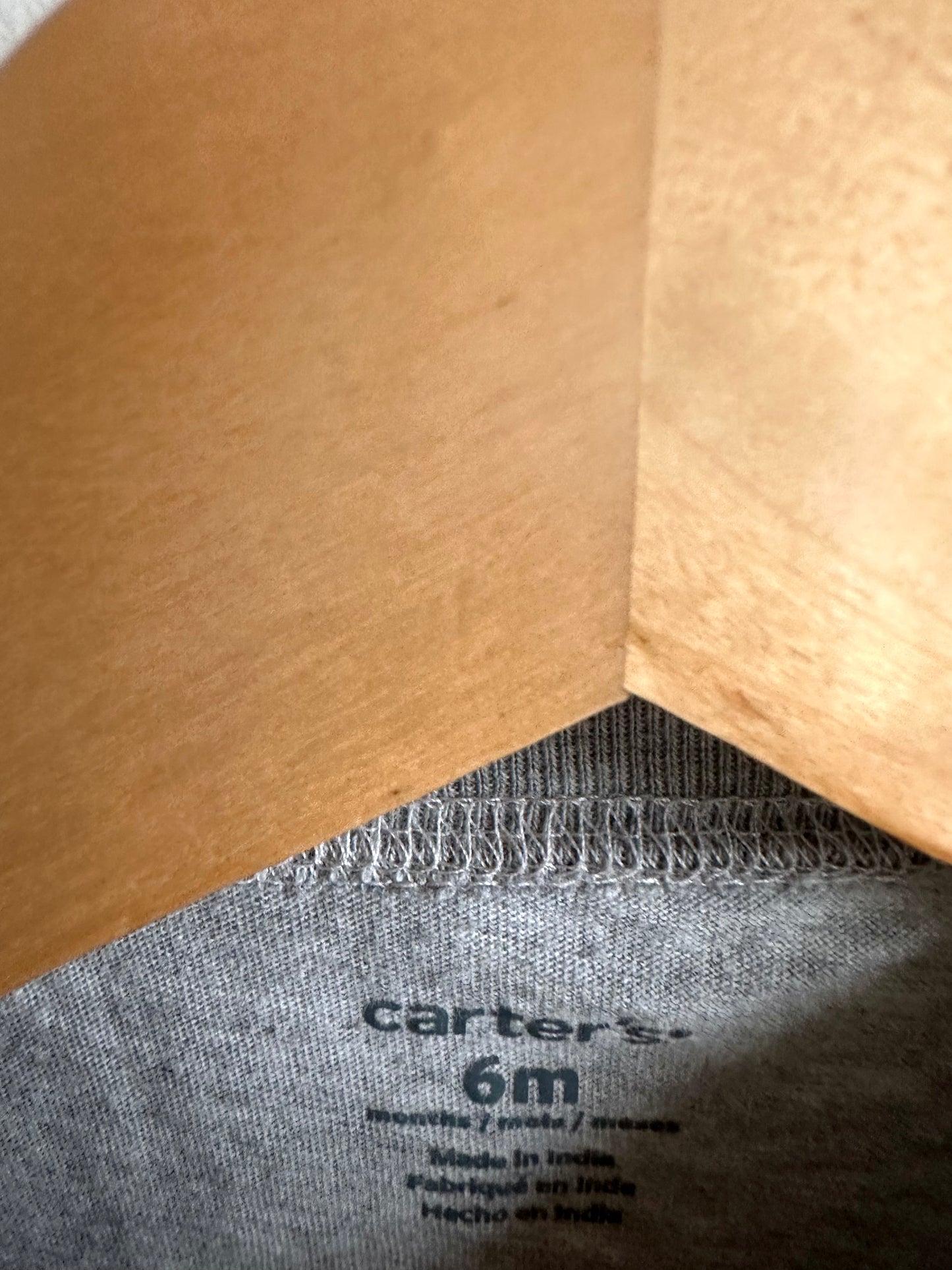 Grey Dino Bodysuit / 6m