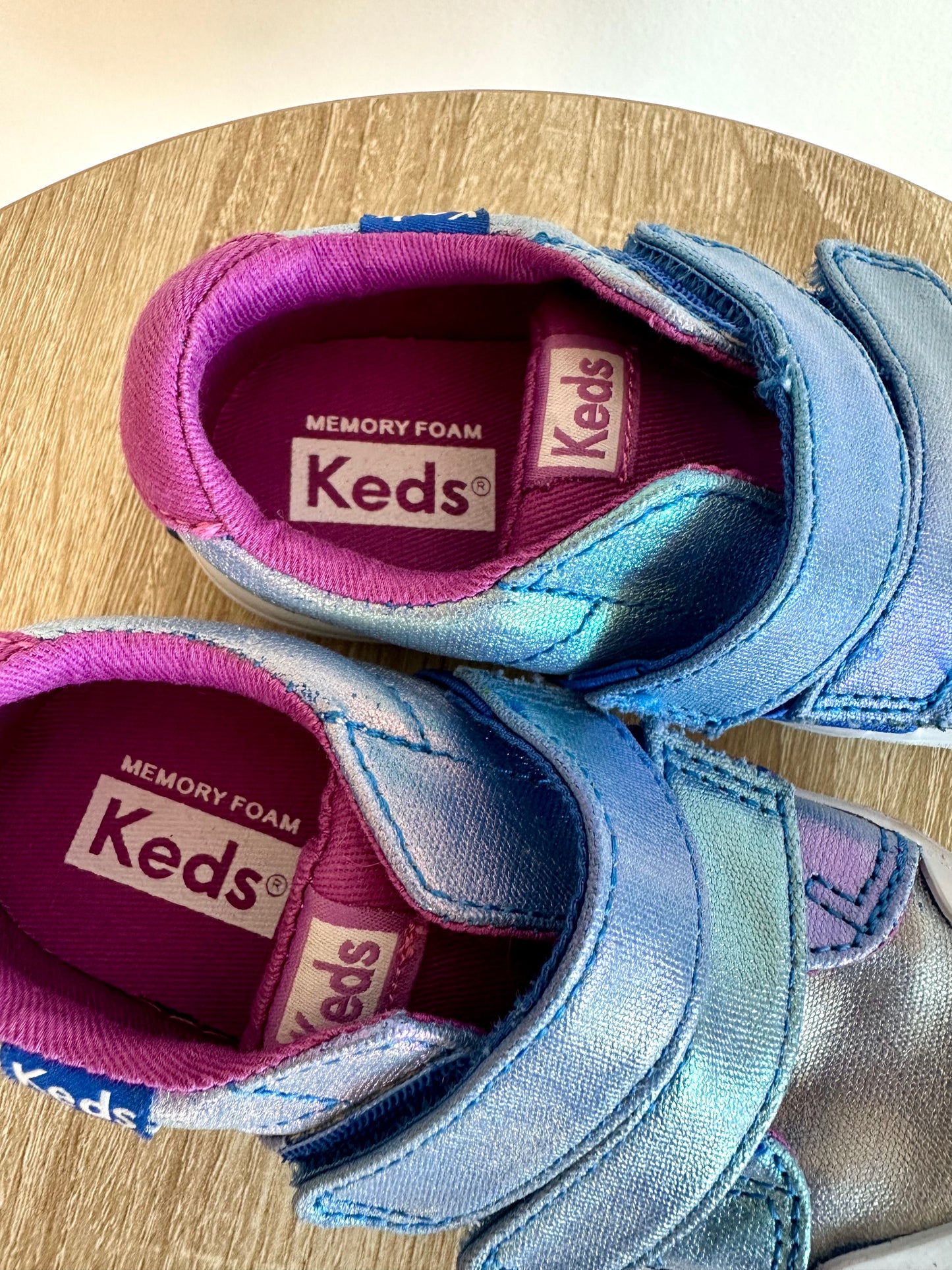 Keds Shiny Ombre Velcro Shoes / Size 7 Toddler