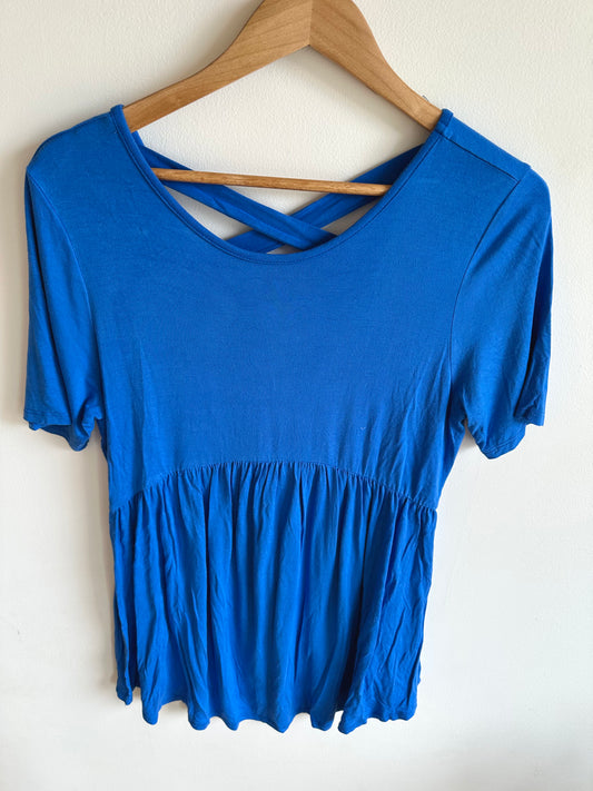 Cobalt Stretchy Maternity T-shirt / Large