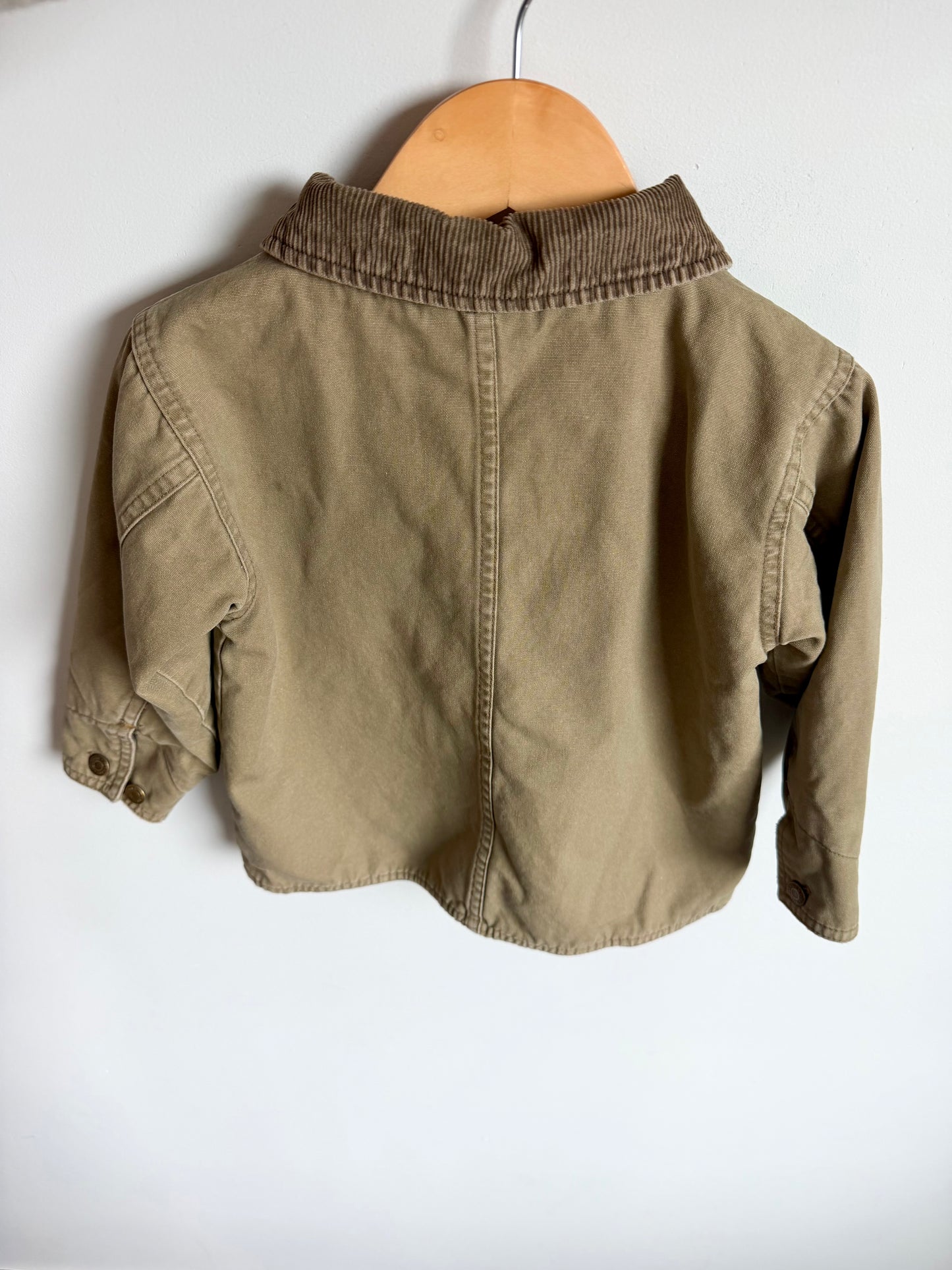 Khaki Green Collared Jacket / 3T