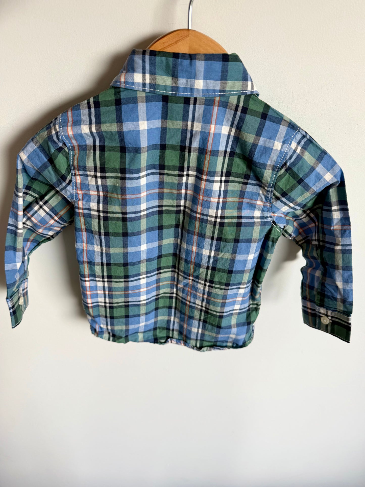 Plaid Dress Shirt / 12m