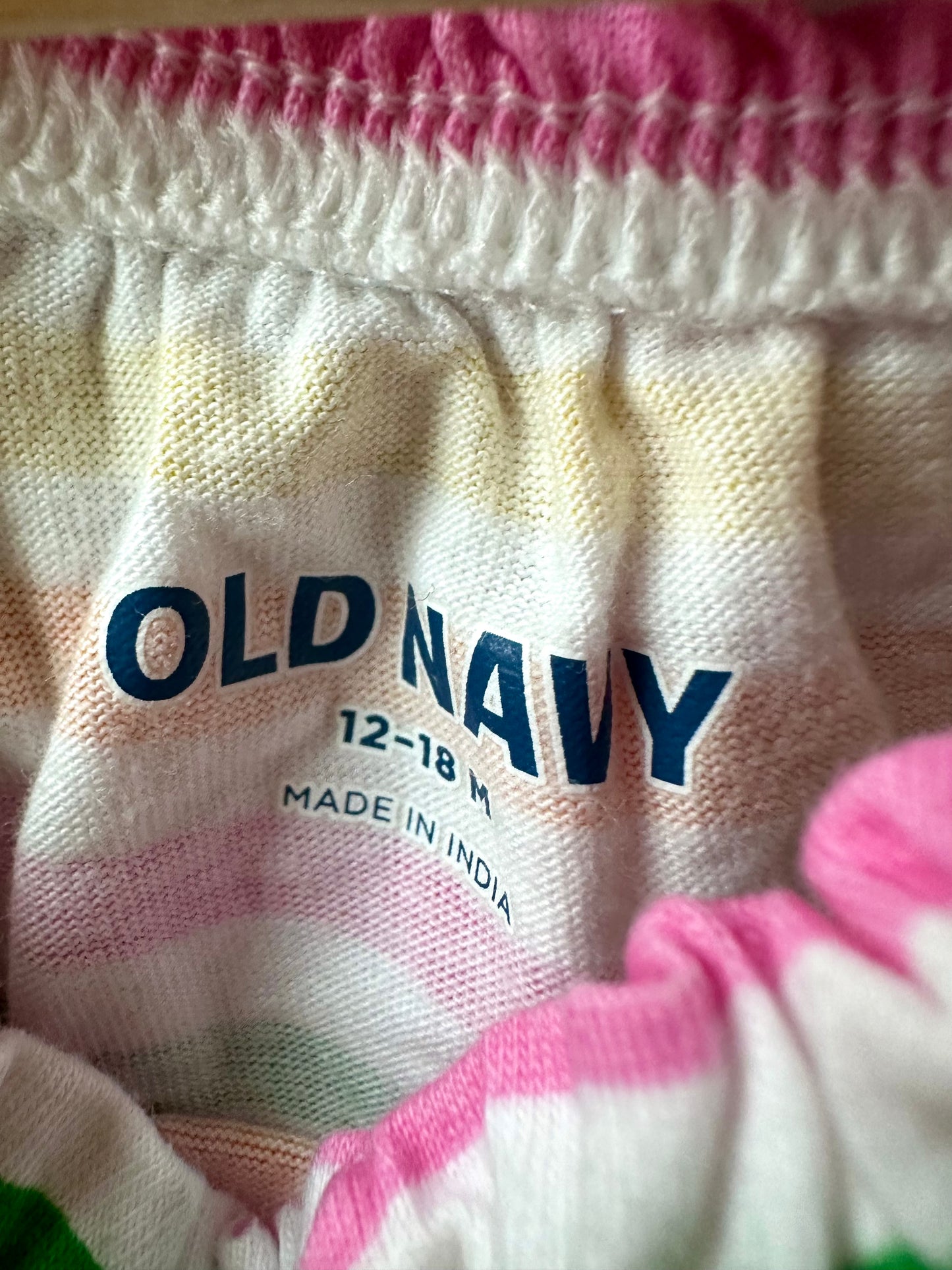 Striped Colored Romper / 12-18m