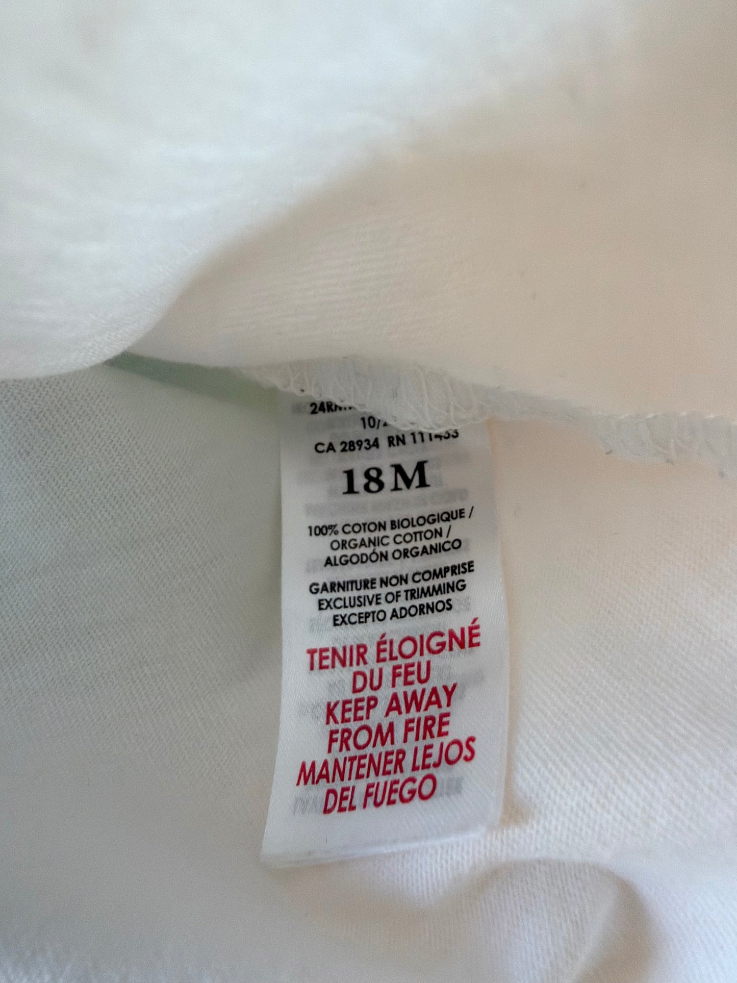 Miles the Label White Checkered Floral Top / 18m