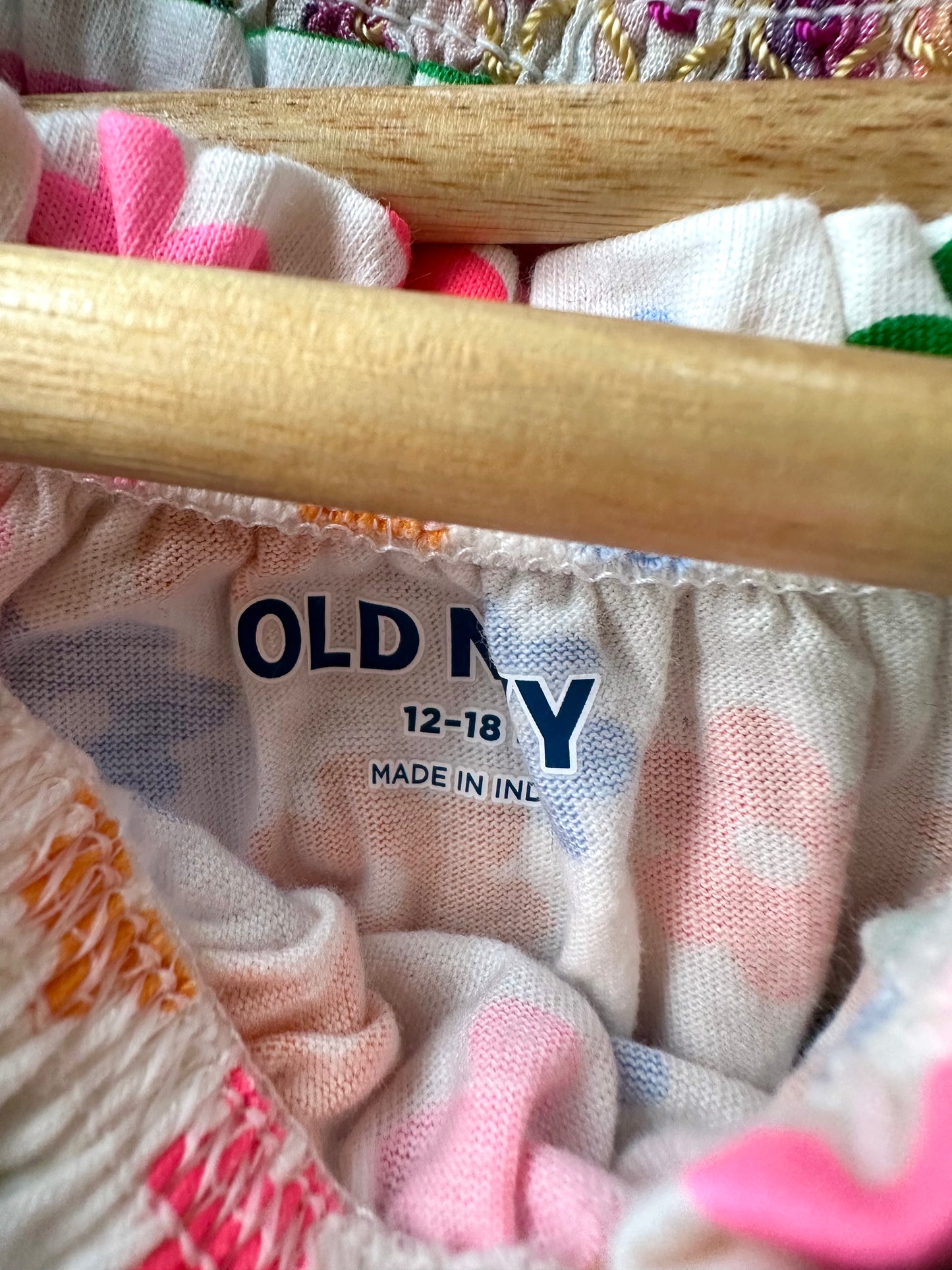 Colored Flower Romper / 12-18m