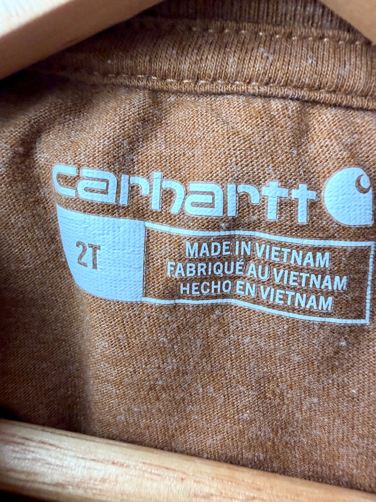 Carhartt Pocket Tan T-Shirt (PLAY) / 2T