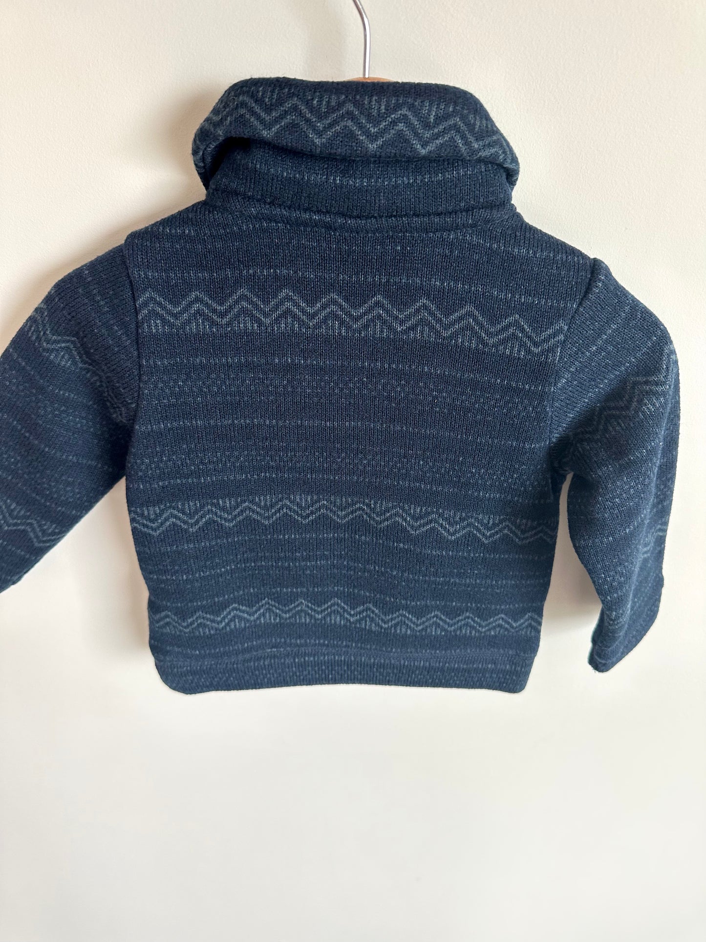 Blue Collared Sweater / 12-18m