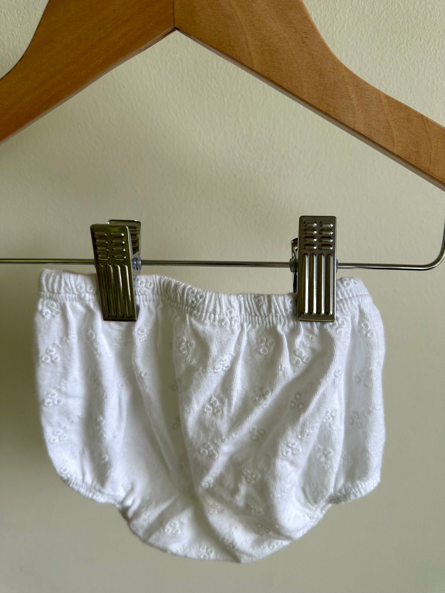 White Embroidered Bloomers / 3m