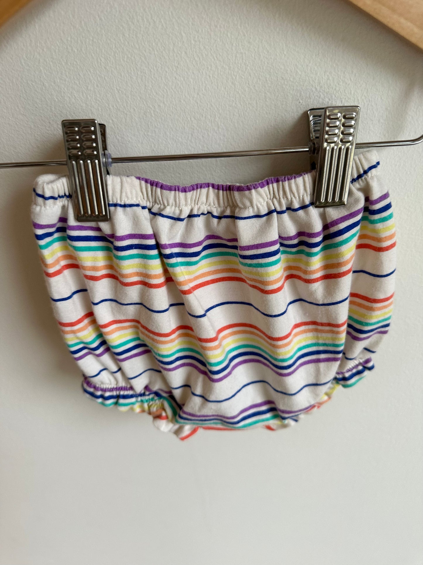Love Open Back Tank + Striped Shorts Set / 12m