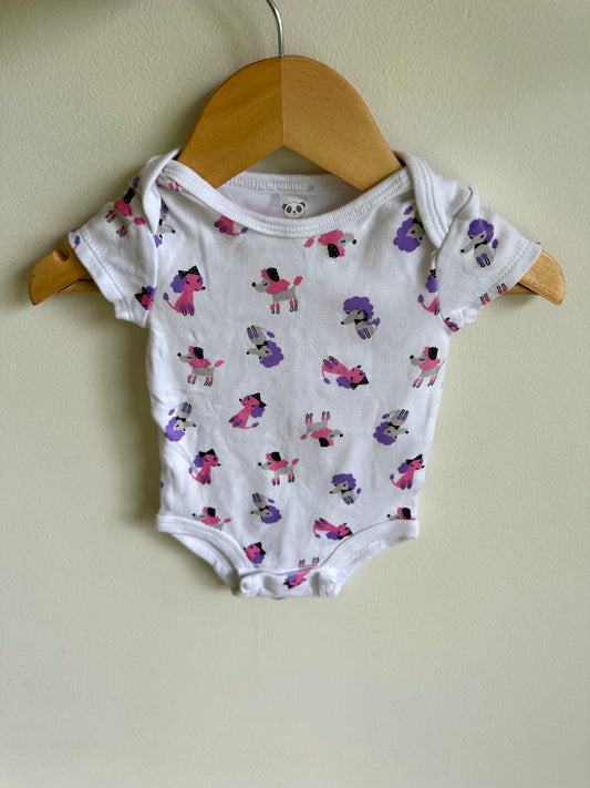 Poodle Pattern Bodysuit / 3m