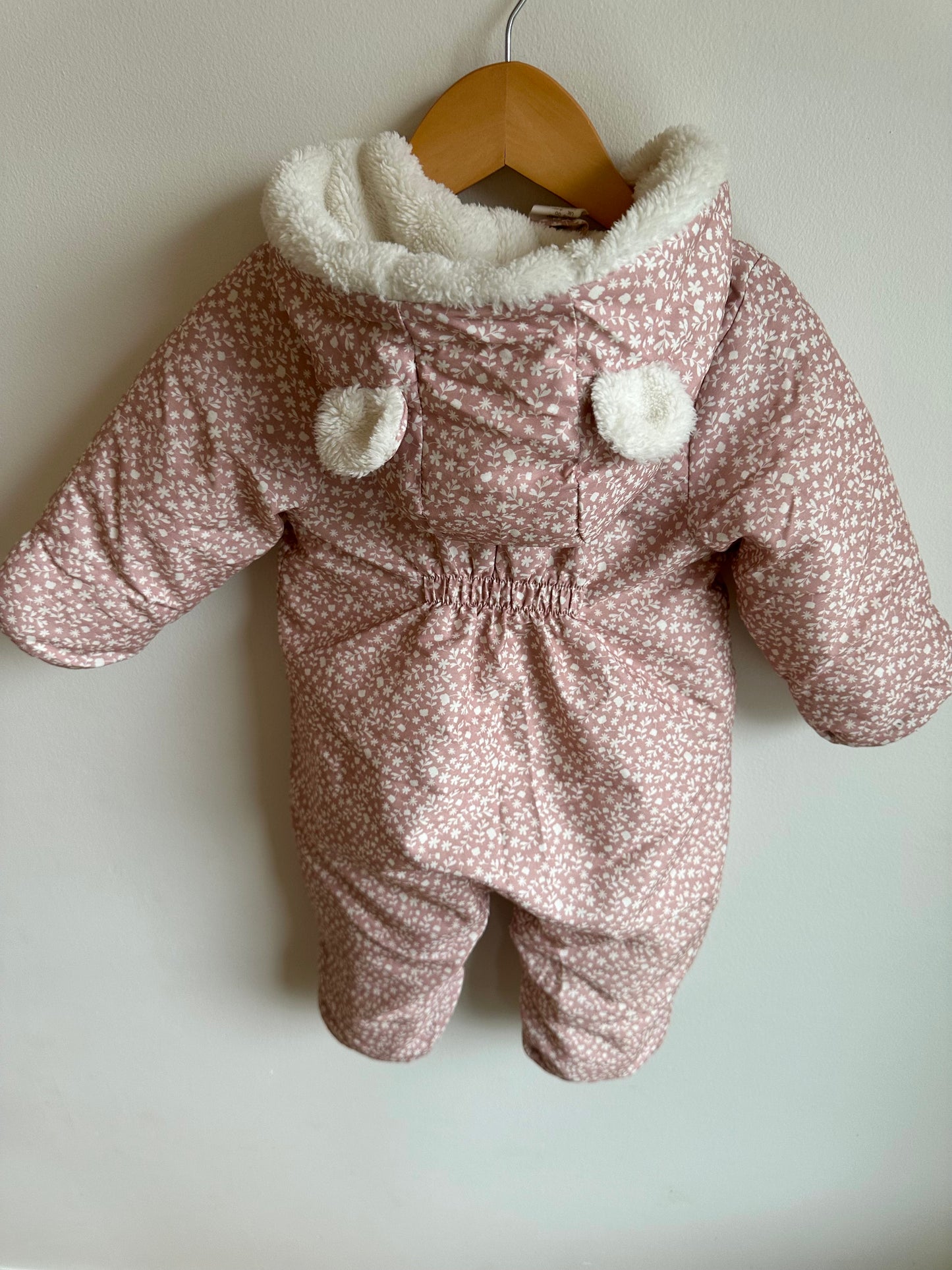 H&M Blush Floral Bunting Suit / 4-6m